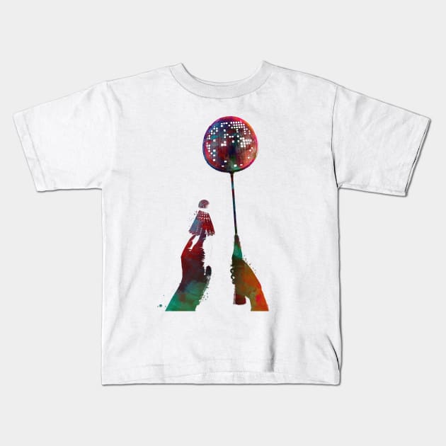 Badminton sport art #badminton Kids T-Shirt by JBJart